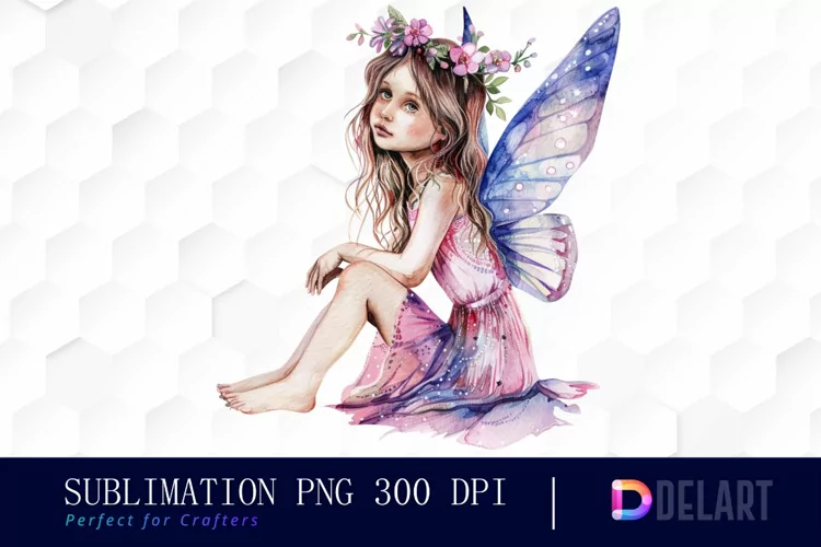 Fairy Girl Watercolor Clipart