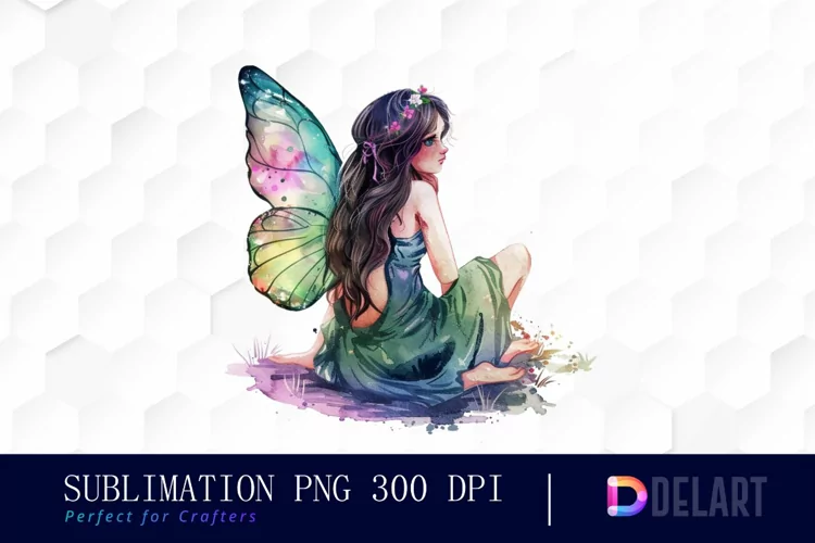 Fairy Girl Watercolor Clipart