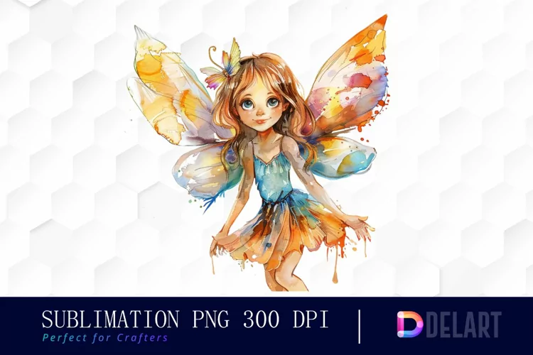 Fairy Girl Watercolor Clipart