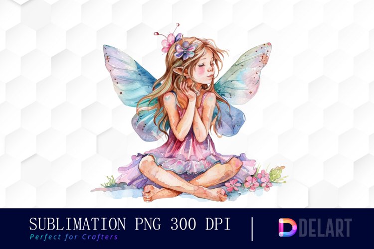Fairy Girl Watercolor Clipart