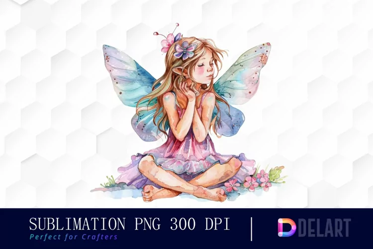 Fairy Girl Watercolor Clipart