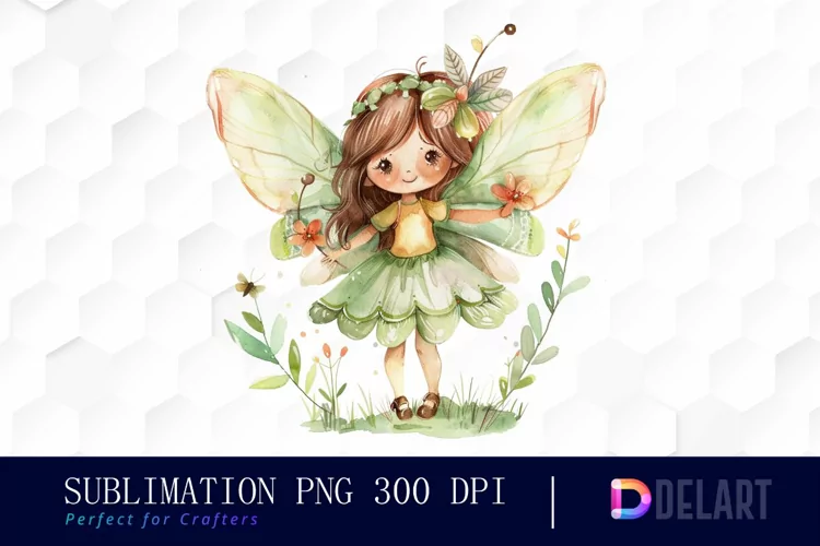 Fairy Girl Sublimation PNG Clipart
