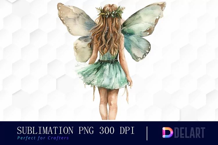 Fairy Girl Watercolor Clipart