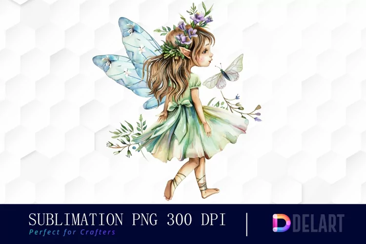 Fairy Girl Watercolor Clipart