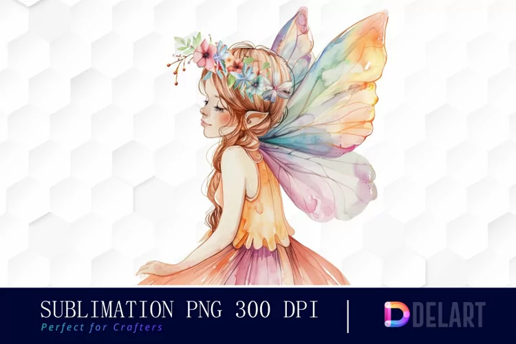 Fairy Girl Watercolor Clipart