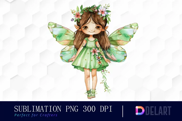 Fairy Girl Sublimation PNG Clipart