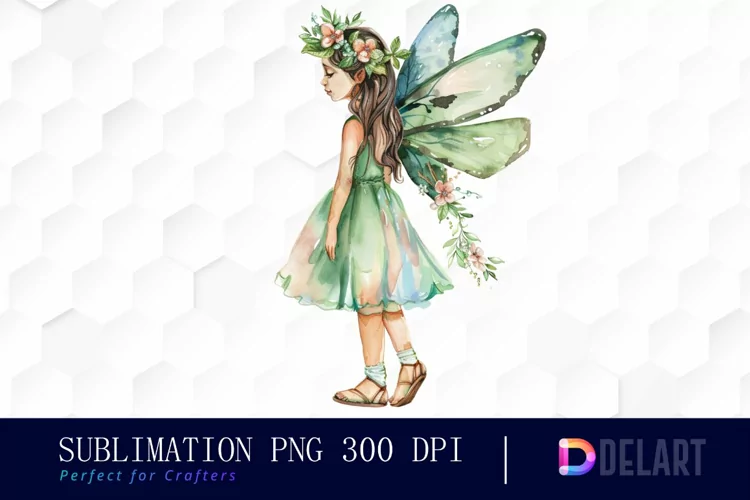 Fairy Girl Sublimation PNG Clipart