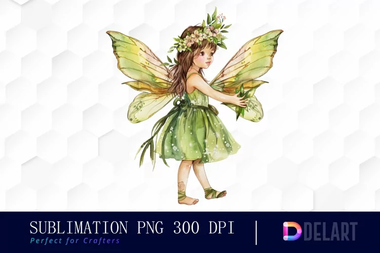 Fairy Girl Sublimation PNG Clipart