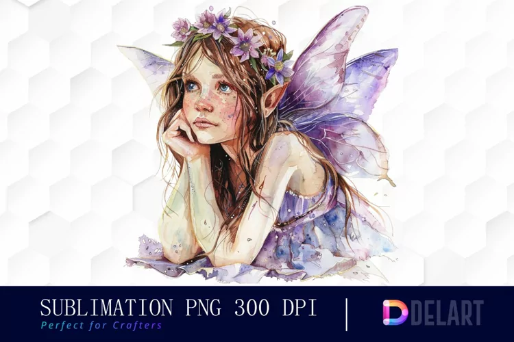 Fairy Girl Sublimation PNG Clipart