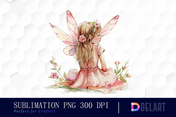 Fairy Girl Watercolor Clipart