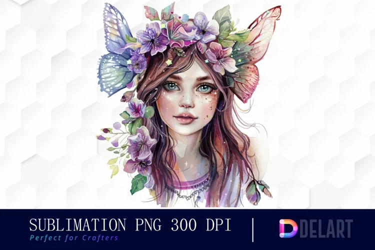 Fairy Girl Watercolor Clipart