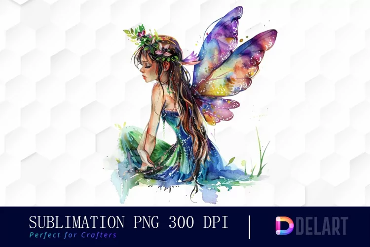 Fairy Girl Sublimation PNG Clipart