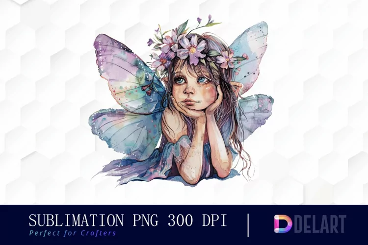 Fairy Girl Watercolor Clipart