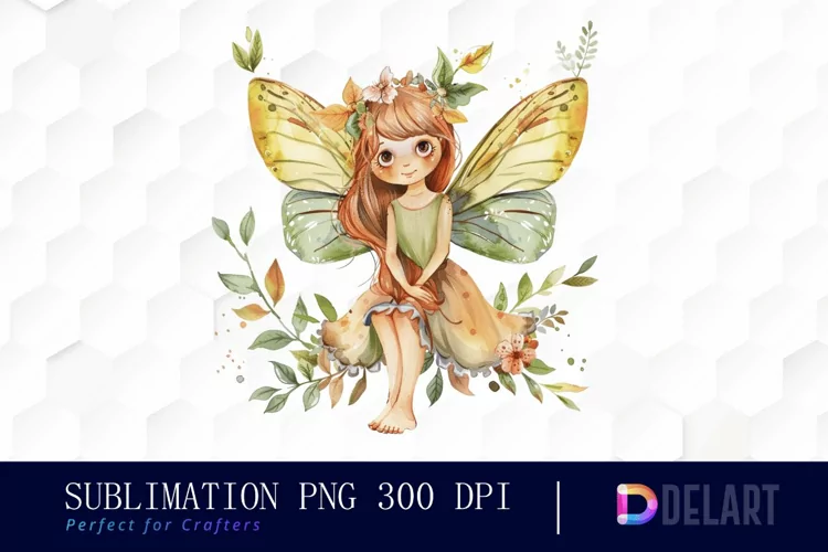 Fairy Girl Watercolor Clipart