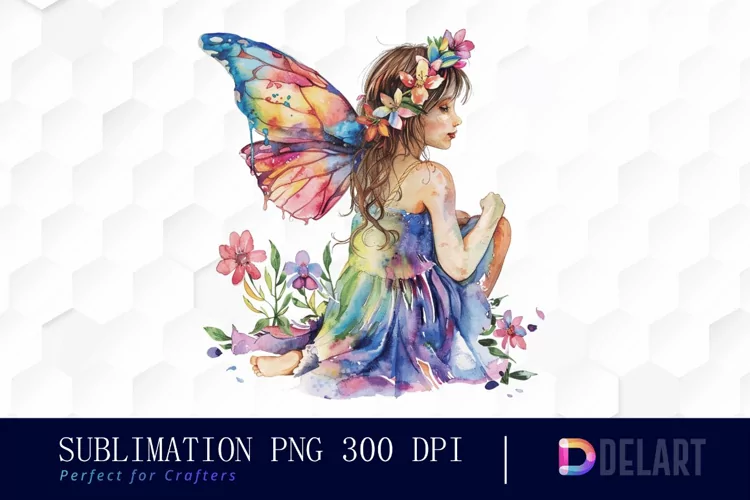 Fairy Girl Watercolor Clipart