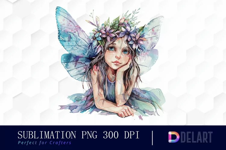 Fairy Girl Sublimation PNG Clipart