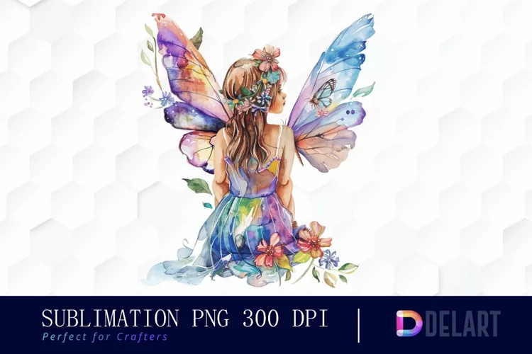 Fairy Girl Watercolor Clipart