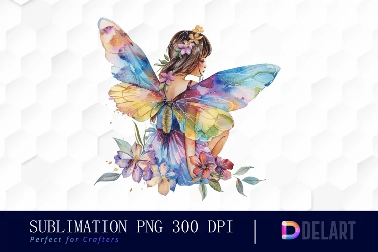 Fairy Girl Watercolor Clipart