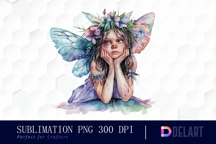 Fairy Girl Sublimation PNG Clipart