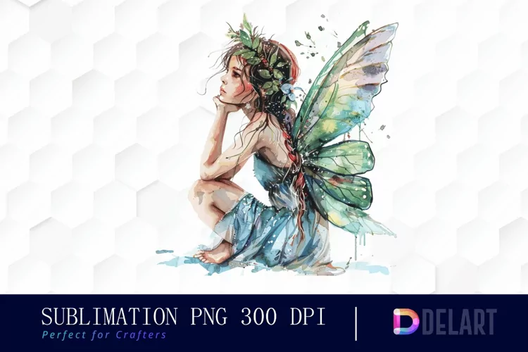 Fairy Girl Sublimation PNG Clipart