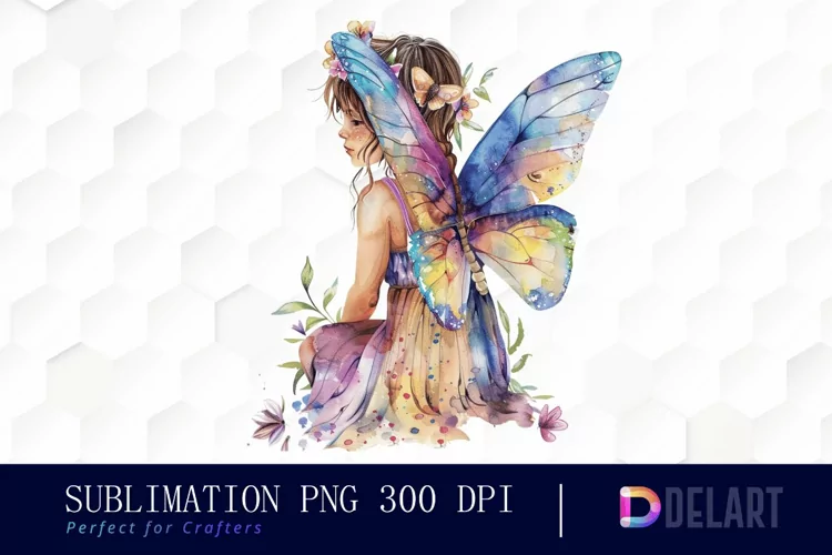 Fairy Girl Sublimation PNG Clipart