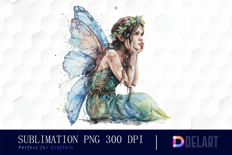 Fairy Girl Watercolor Clipart