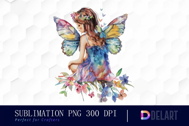 Fairy Girl Watercolor Clipart