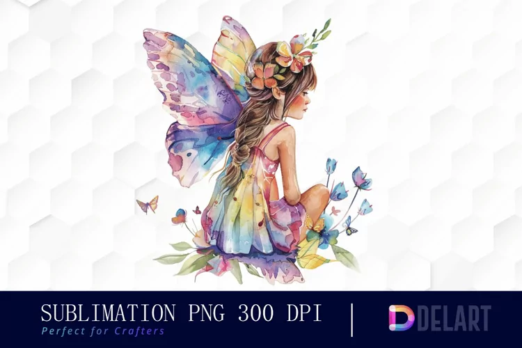 Fairy Girl Watercolor Clipart