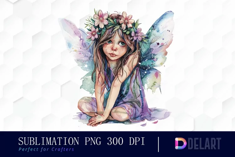 Fairy Girl Sublimation PNG Clipart