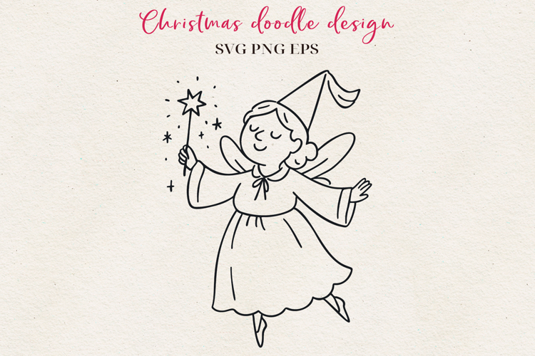 Hand-Drawn Christmas Character | Festive Ink Art SVG PNG EPS