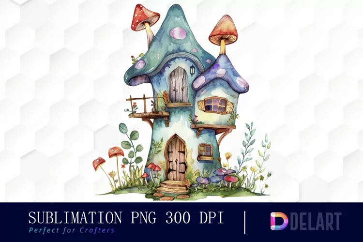 Fairy House Illustration Clipart