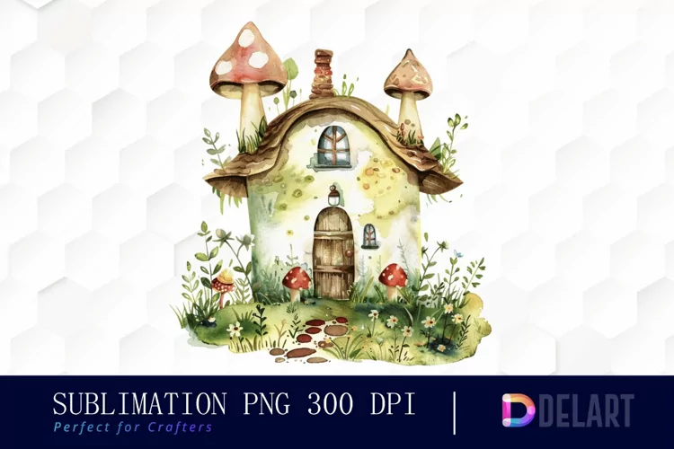 Fairy House Illustration Clipart