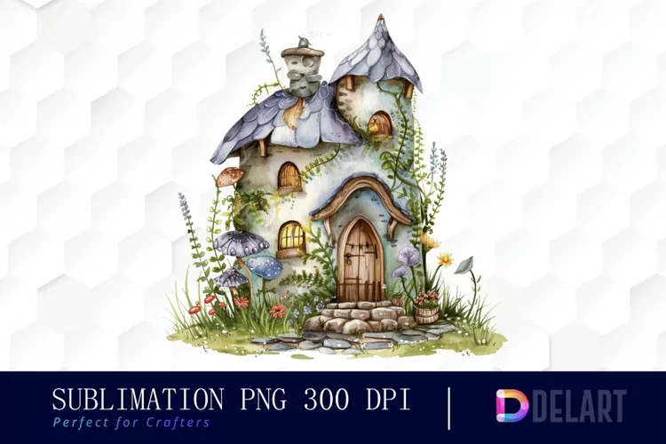 Fairy House Illustration Clipart