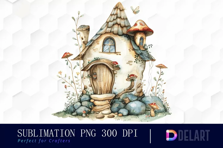 Fairy House Graphics Clipart