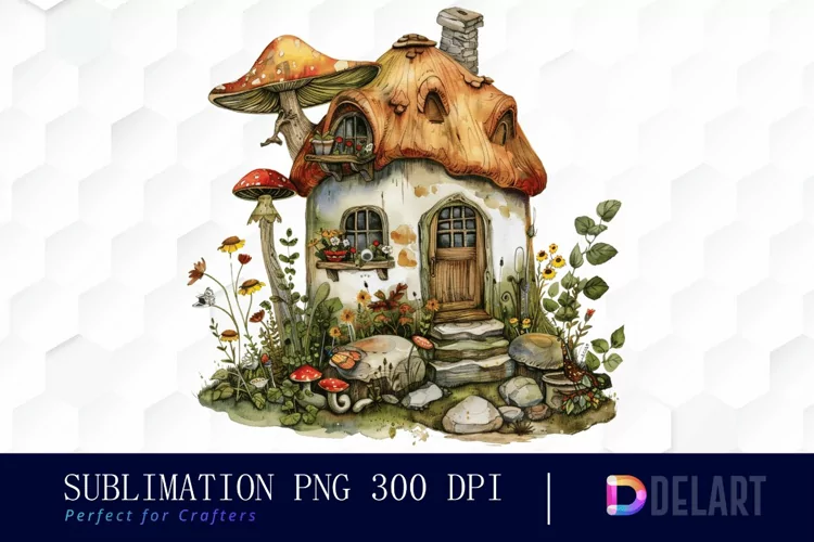 Fairy House Graphics Clipart
