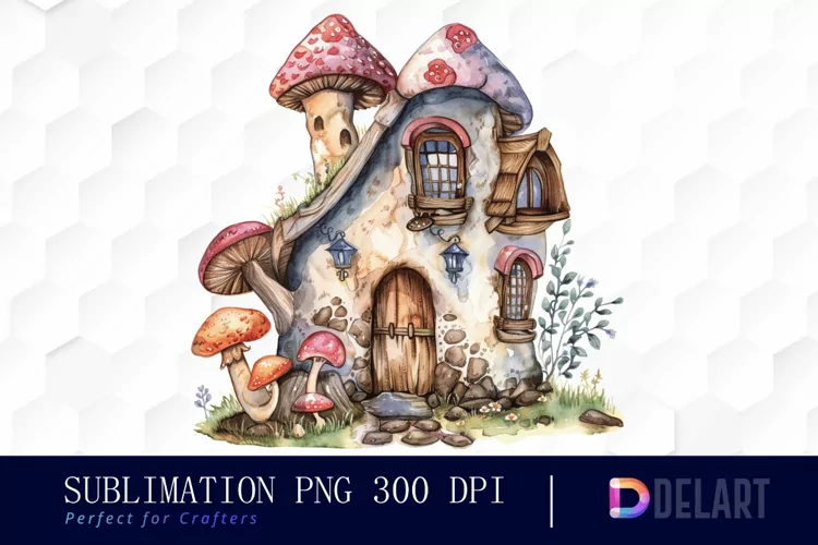 Fairy House Illustration Clipart