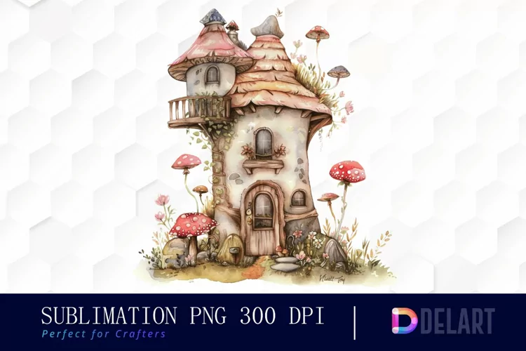 Fairy House Illustration Clipart