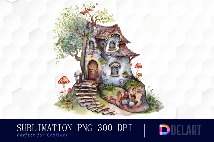 Fairy House Graphics Clipart