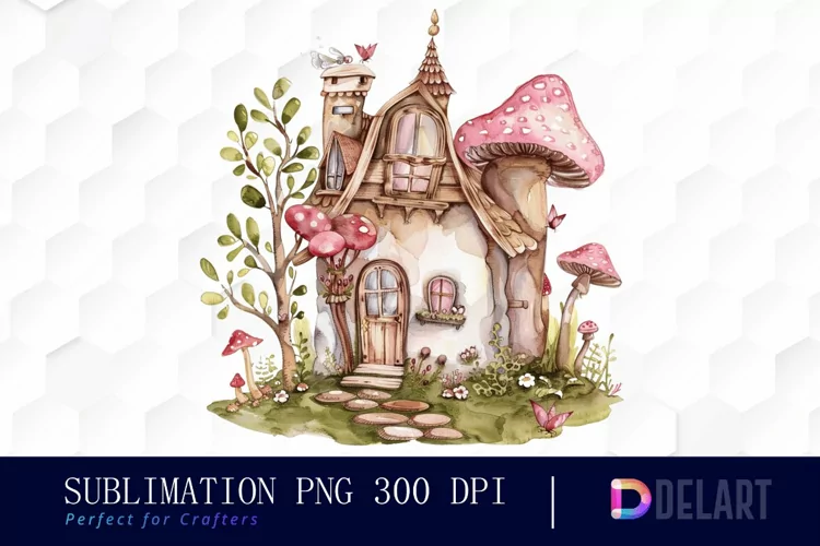 Fairy House Illustration Clipart