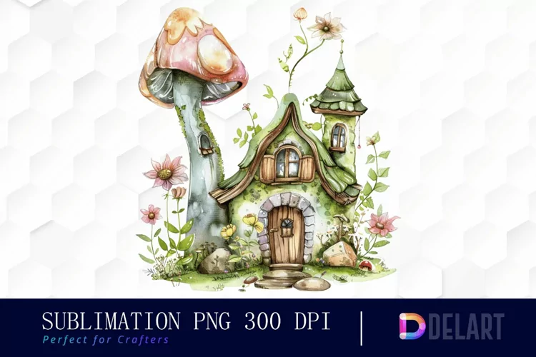 Fairy House Illustration Clipart