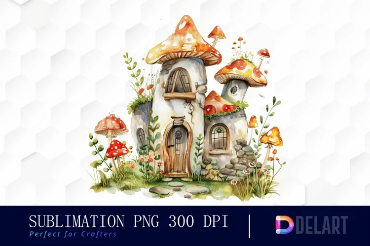 Fairy House Illustration Clipart