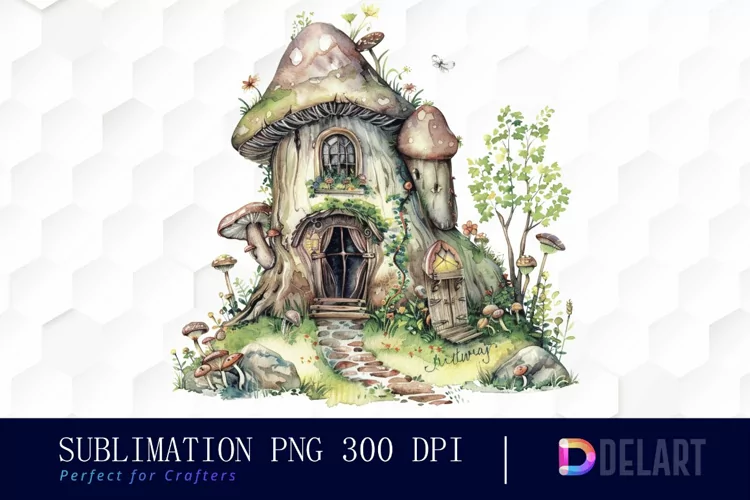 Fairy House Illustration Clipart
