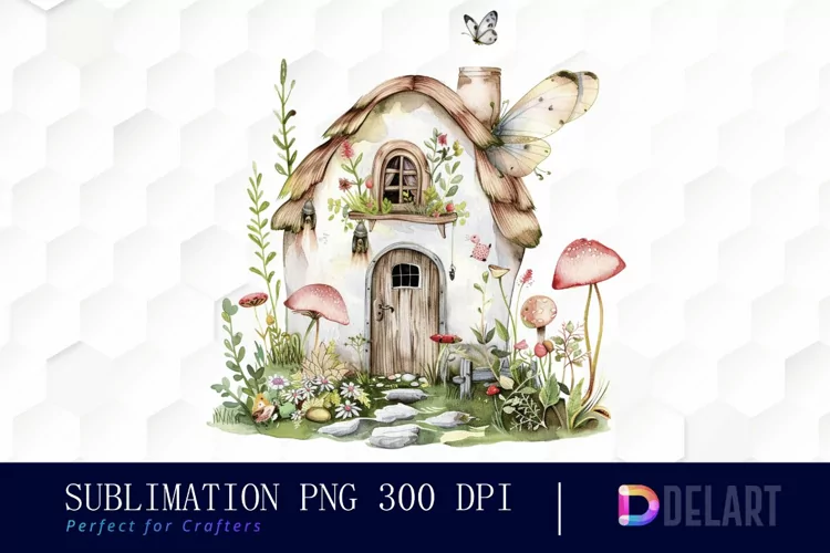 Fairy House Illustration Clipart