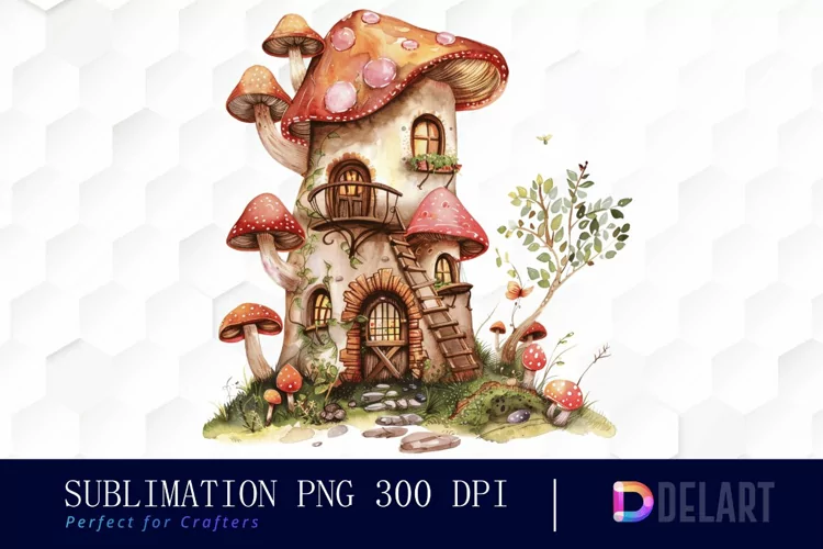 Fairy House Illustration Clipart