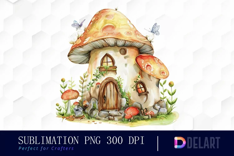 Fairy House Illustration Clipart