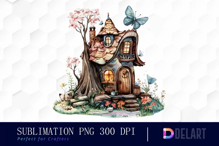 Fairy House Graphics Clipart