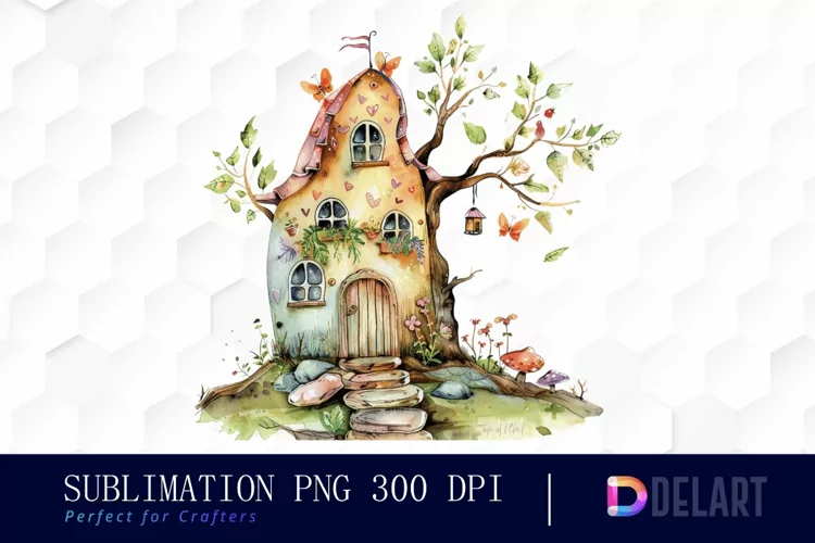 Fairy House Graphics Clipart