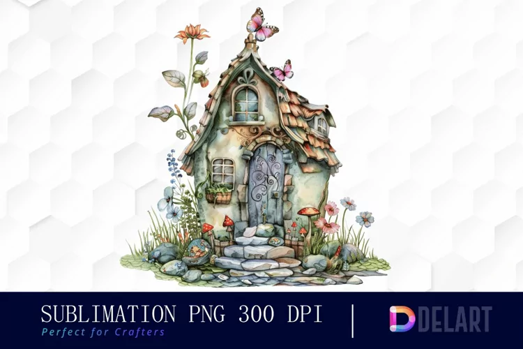 Fairy House Graphics Clipart