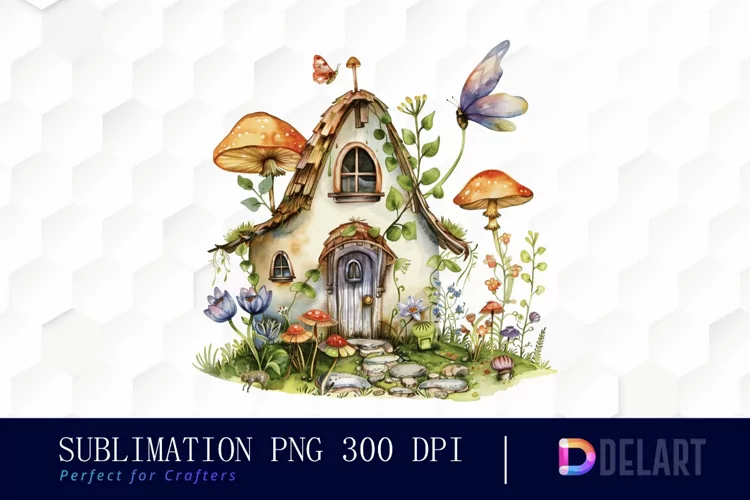 Fairy House Illustration Clipart