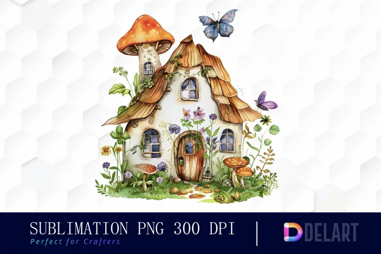 Fairy House Illustration Clipart